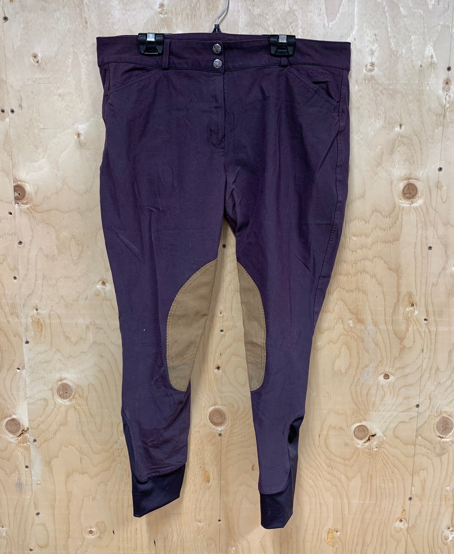 Consignment Elation Purple Front Zip Breech - 34R