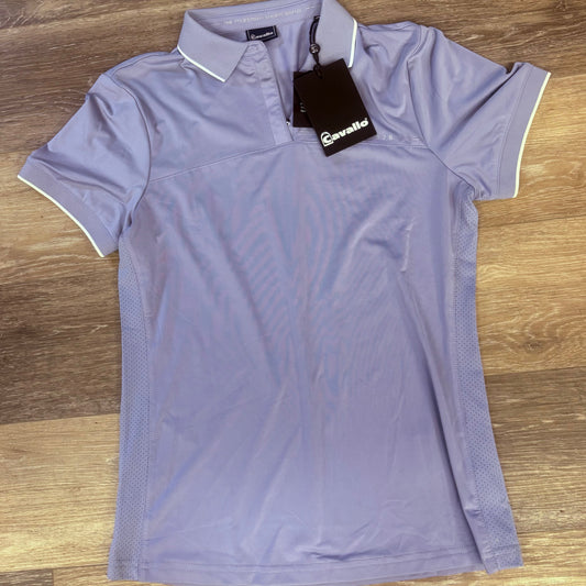 Consignment Cavallo Short Sleeve Shirt Blue-Violet Sz 8
