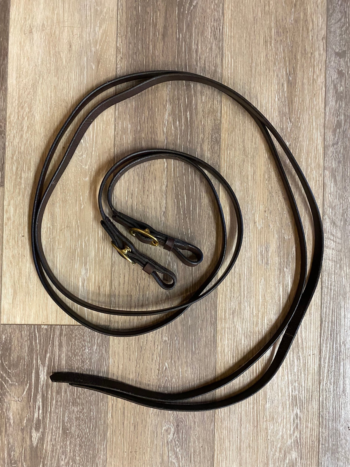 Consignment-Brown Leadline Reins with Buckles