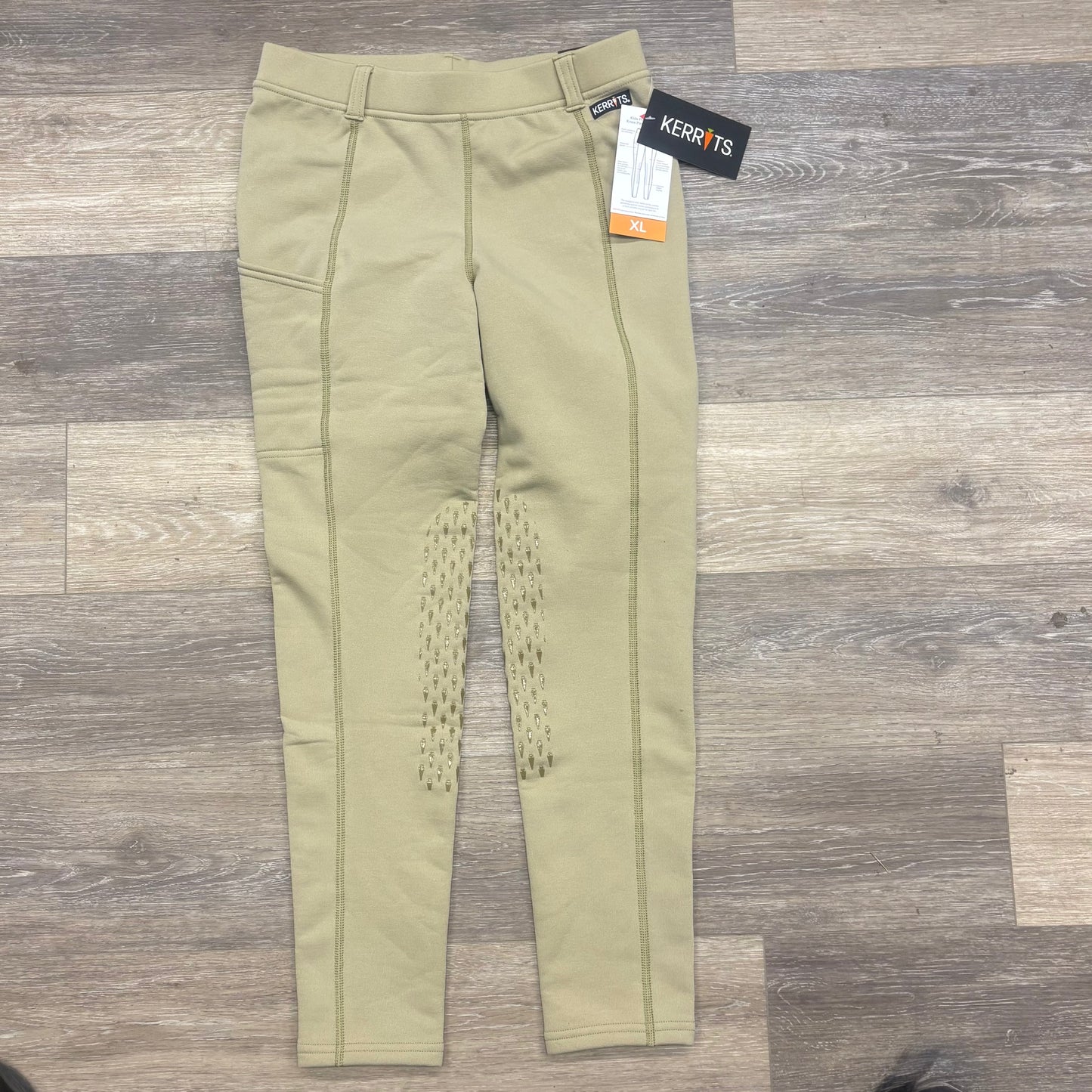 Consignment Kerrits Power Stretch Winter Tight K/P Kids XL Tan