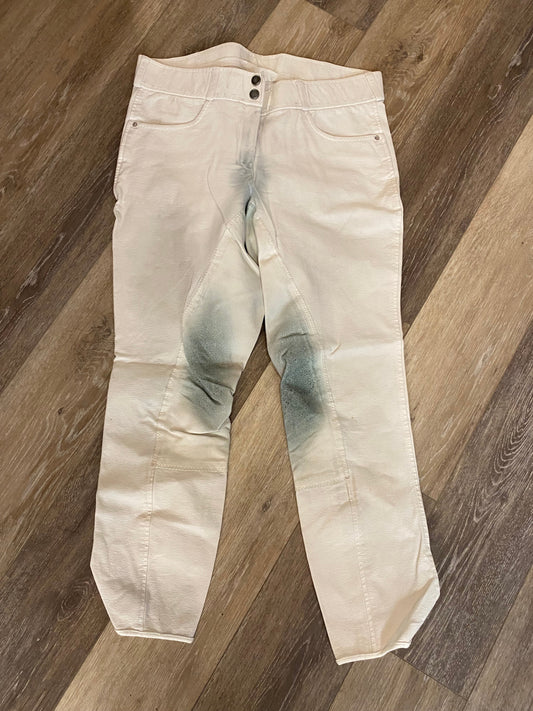 Consignment Tuscany White Full Seat Breeches Size 32
