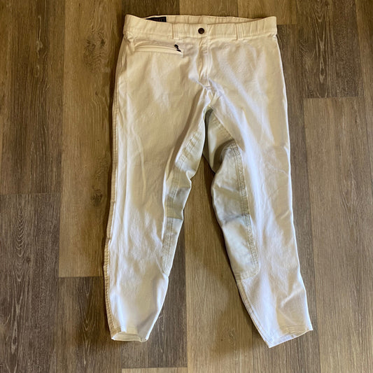 Consignment Ariat White Full Seat Breeches 32R